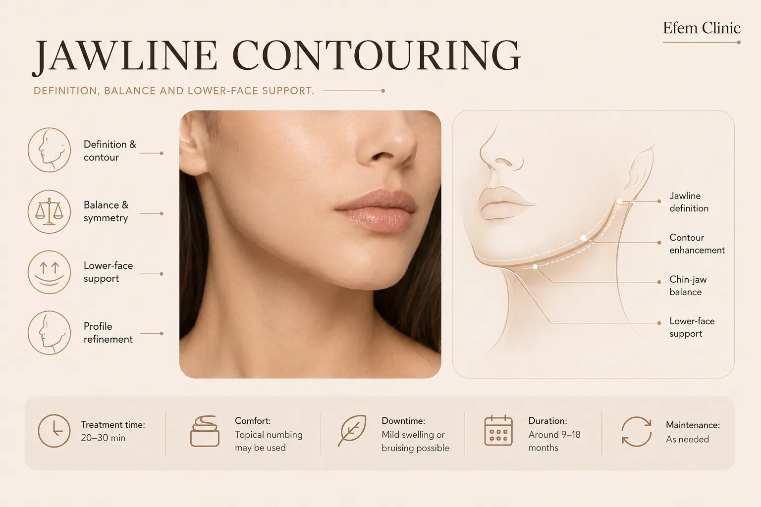 double chin and jawline contouring process istanbul