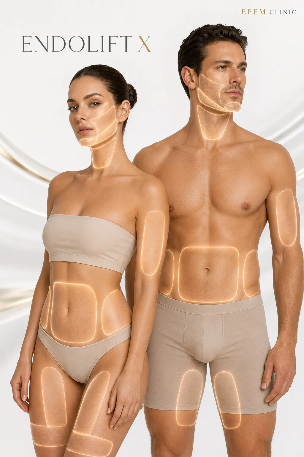 Endolift X treatment areas for jawline lower face neck and under chin in Istanbul