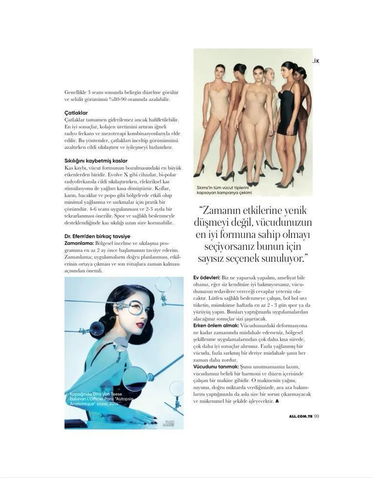 ALL Magazine yaza beş kala sağlıklı formlar r&ouml;portajı sayfa 3