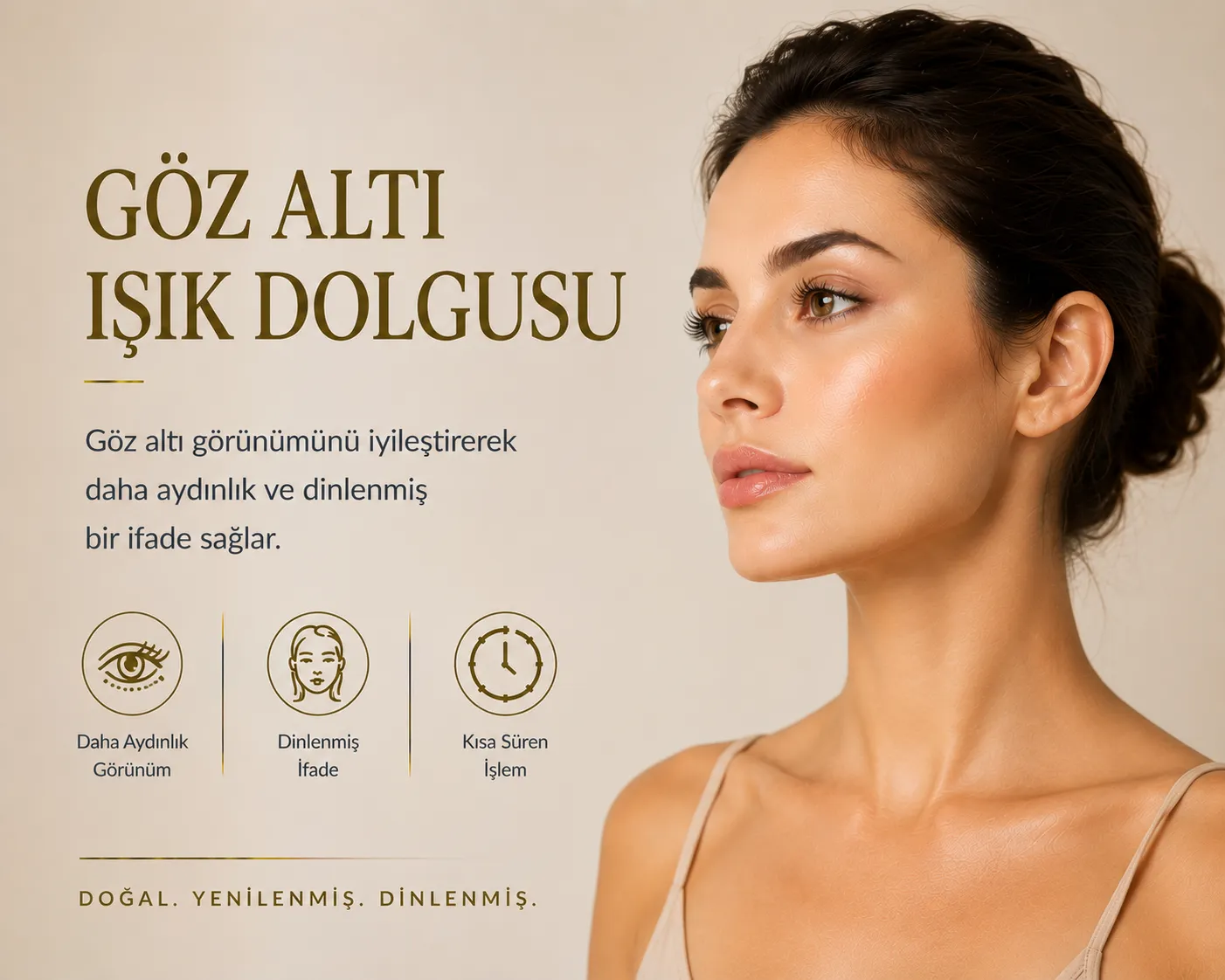 G&ouml;z altı ışık dolgusu İstanbul yorgun g&ouml;r&uuml;n&uuml;m ve g&ouml;z altı &ccedil;&ouml;k&uuml;kl&uuml;ğ&uuml; tedavisi