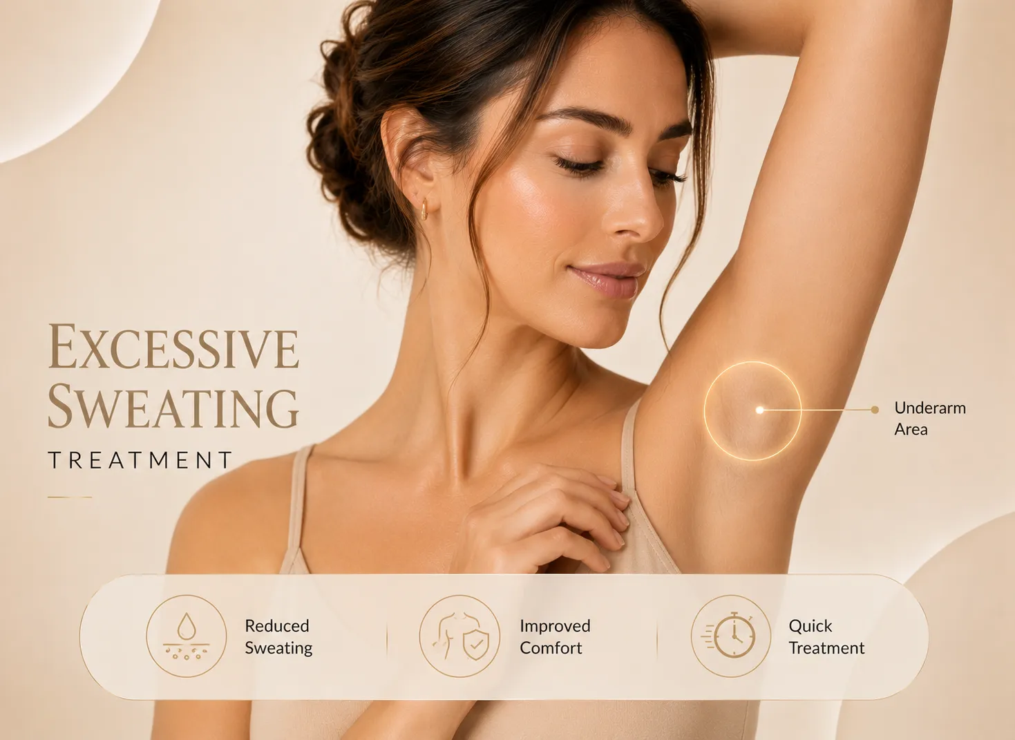 excessive sweating treatment in Istanbul Levent for underarm hand foot and facial hyperhidrosis