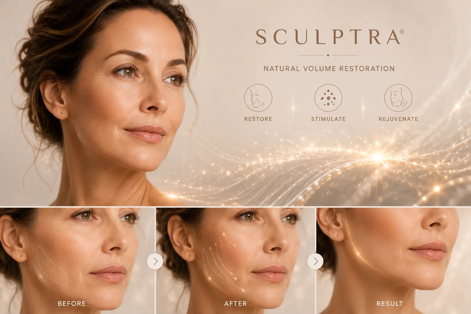 Sculptra treatment process in Istanbul collagen stimulation consultation injection planning