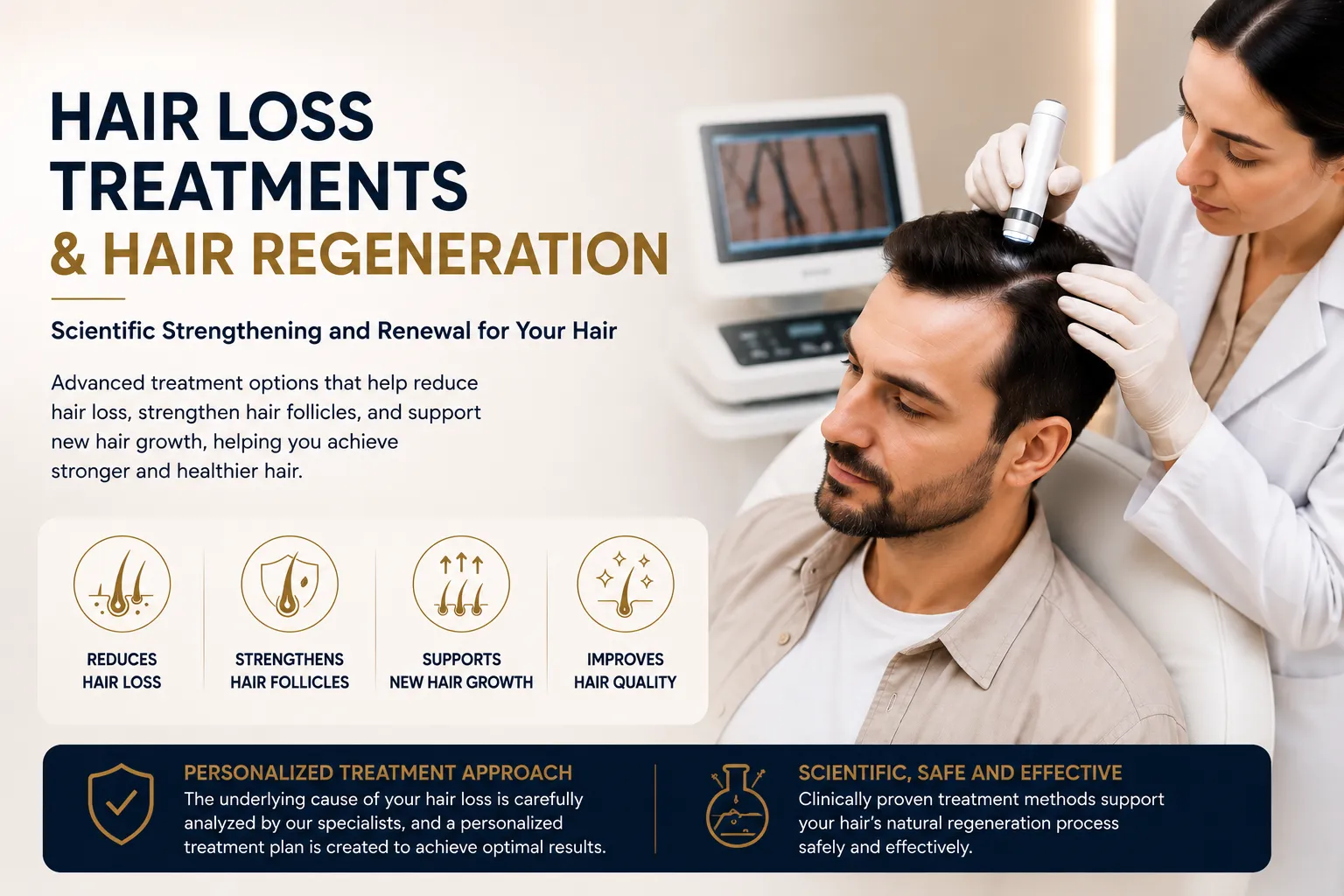 Hair loss treatments in Istanbul Levent including PRP exosome Sanakin mesotherapy and stem cell therapy
