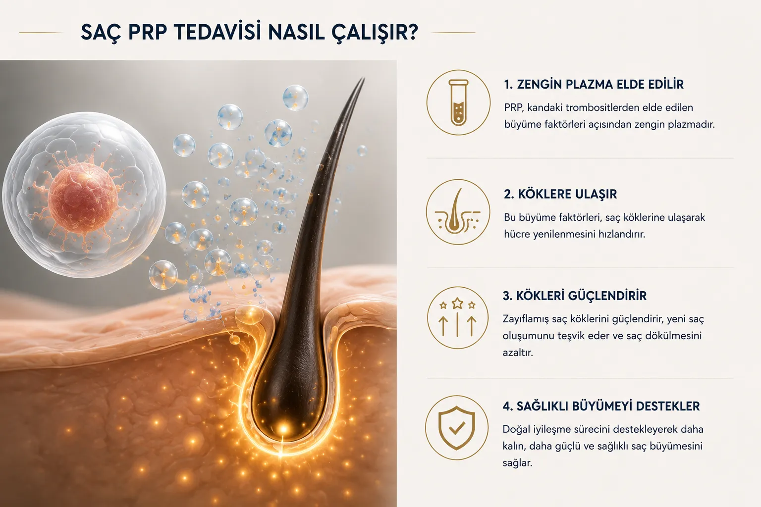 Sa&ccedil; PRP nasıl &ccedil;alışır trombositten zengin plazma ve sa&ccedil; k&ouml;k&uuml; desteği Istanbul