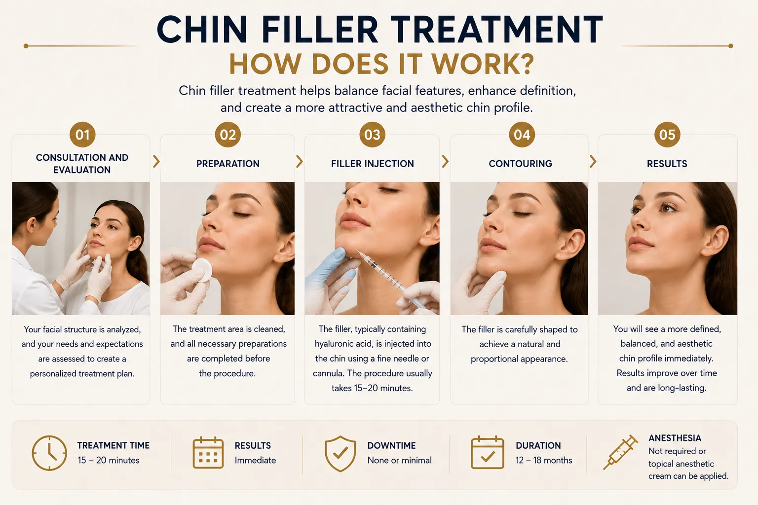 How chin filler works for profile balancing and lower face proportions Istanbul