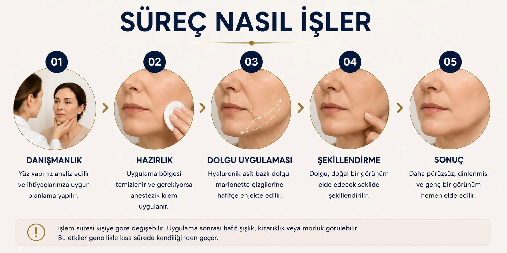 Marionette filler process for lower-face analysis and natural application planning