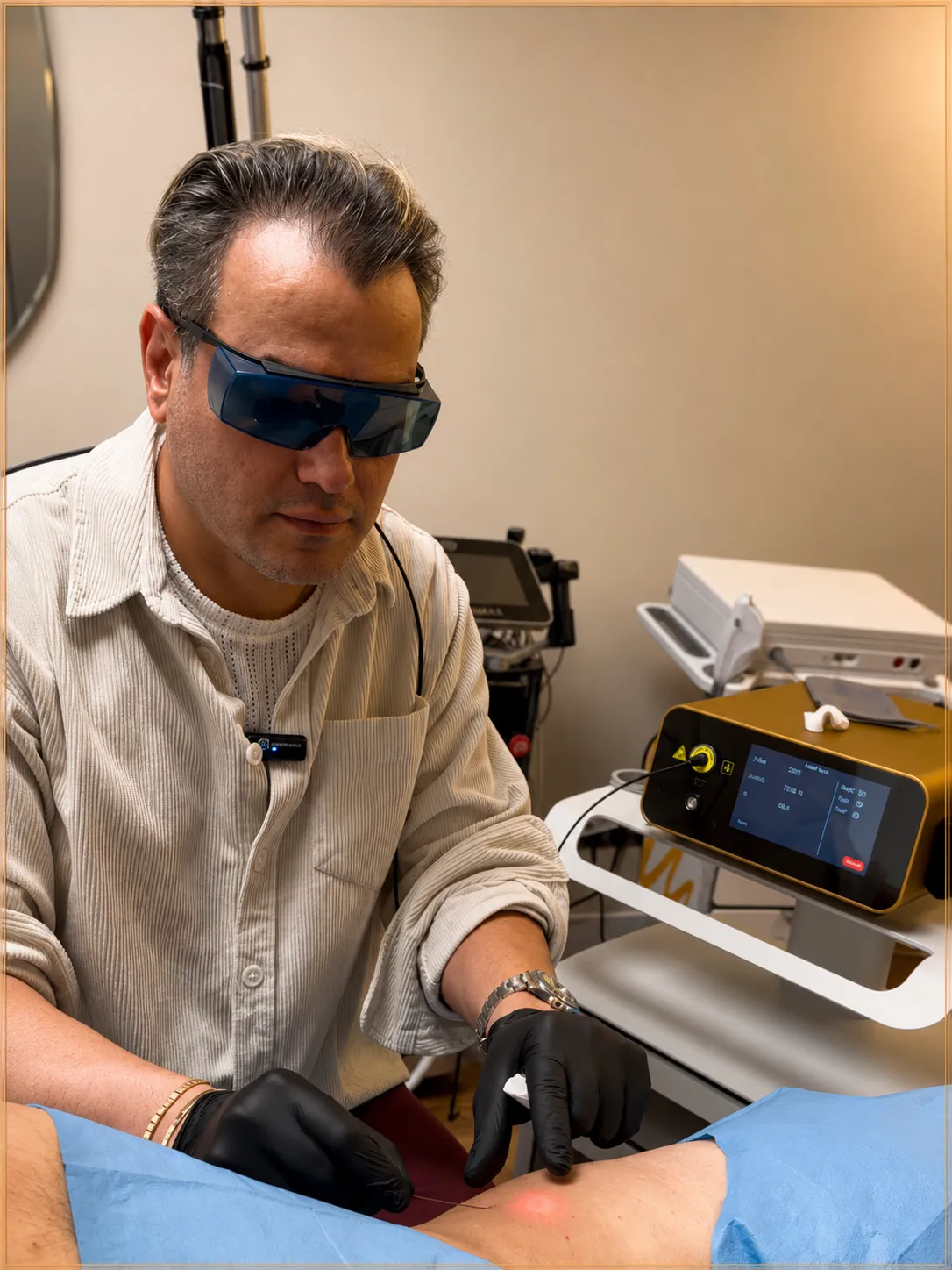 Doctor performing Endolift treatment in Istanbul for collagen stimulation and skin tightening