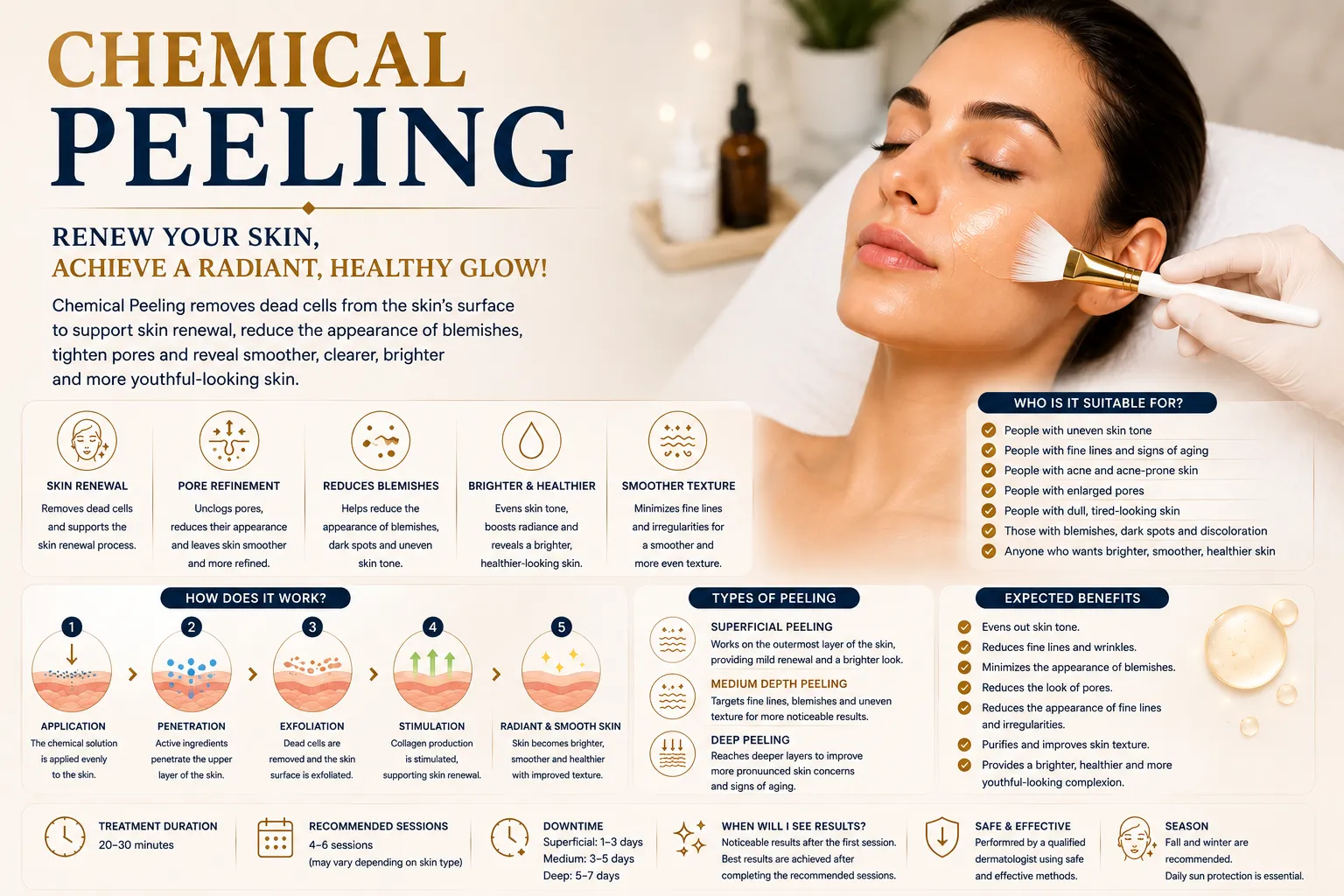 How chemical peel works for controlled skin renewal pigmentation and uneven tone in Istanbul