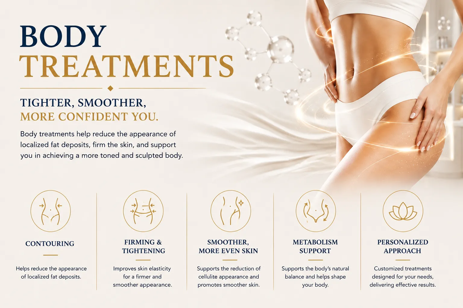 Body treatments in Istanbul Levent for skin tightening body contouring and firmness support