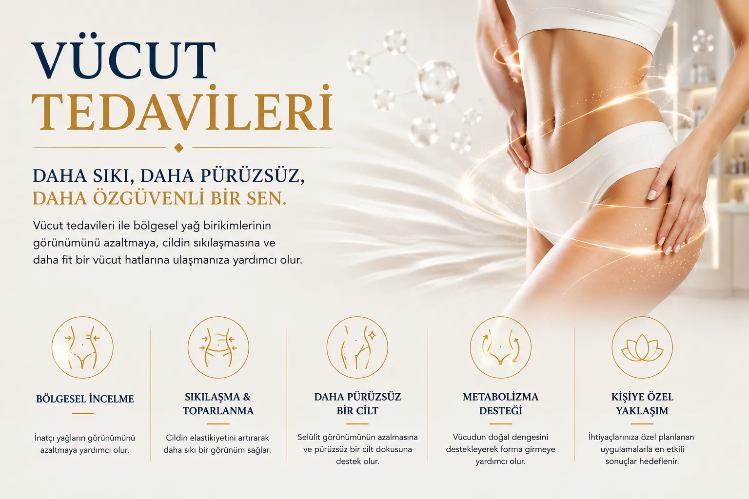 V&uuml;cut tedavileri Istanbul Levent cilt sıkılaştırma b&ouml;lgesel şekillendirme ve v&uuml;cut kont&uuml;r&uuml;