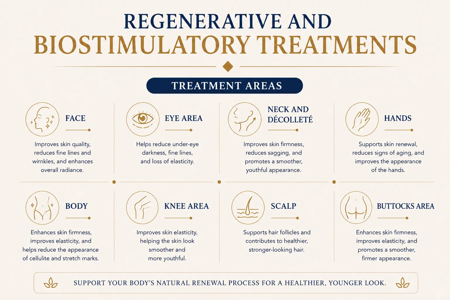 Regenerative treatment areas for collagen stimulation skin quality elasticity and biostimulatory protocols in Istanbul