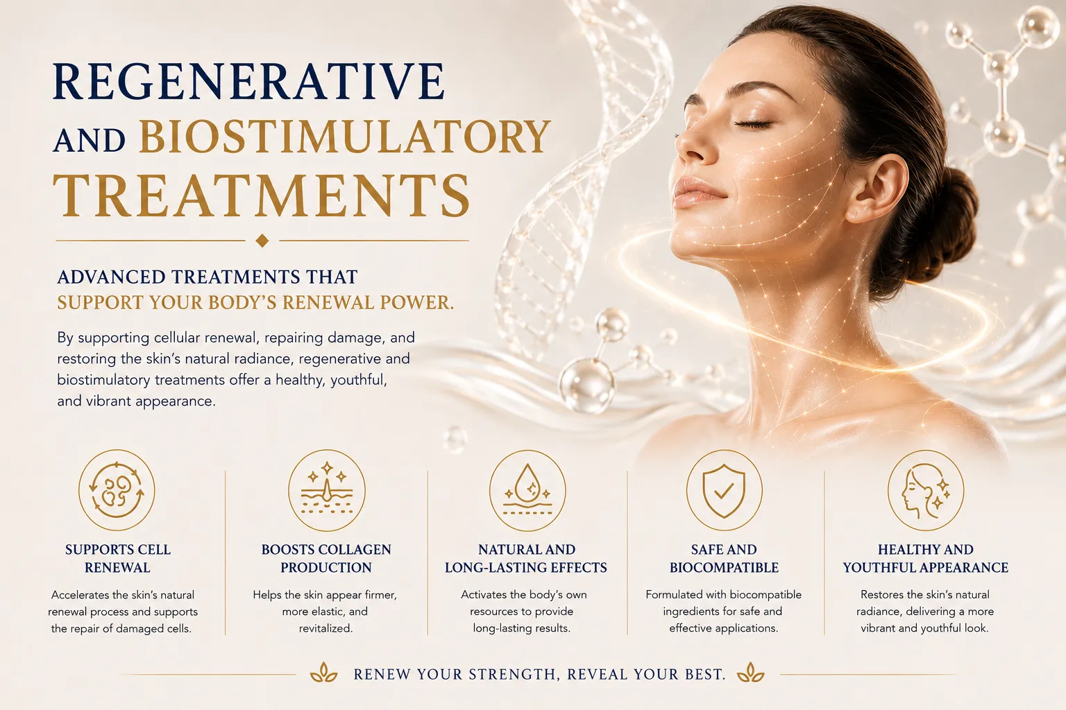 Regenerative and biostimulatory treatments in Istanbul Levent for collagen skin quality elasticity and natural renewal