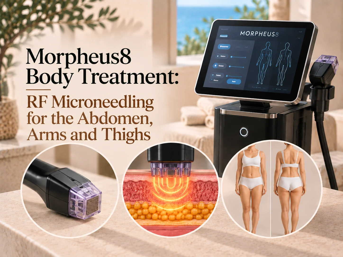 Morpheus8 body treatment using RF microneedling for the abdomen, arms and thighs