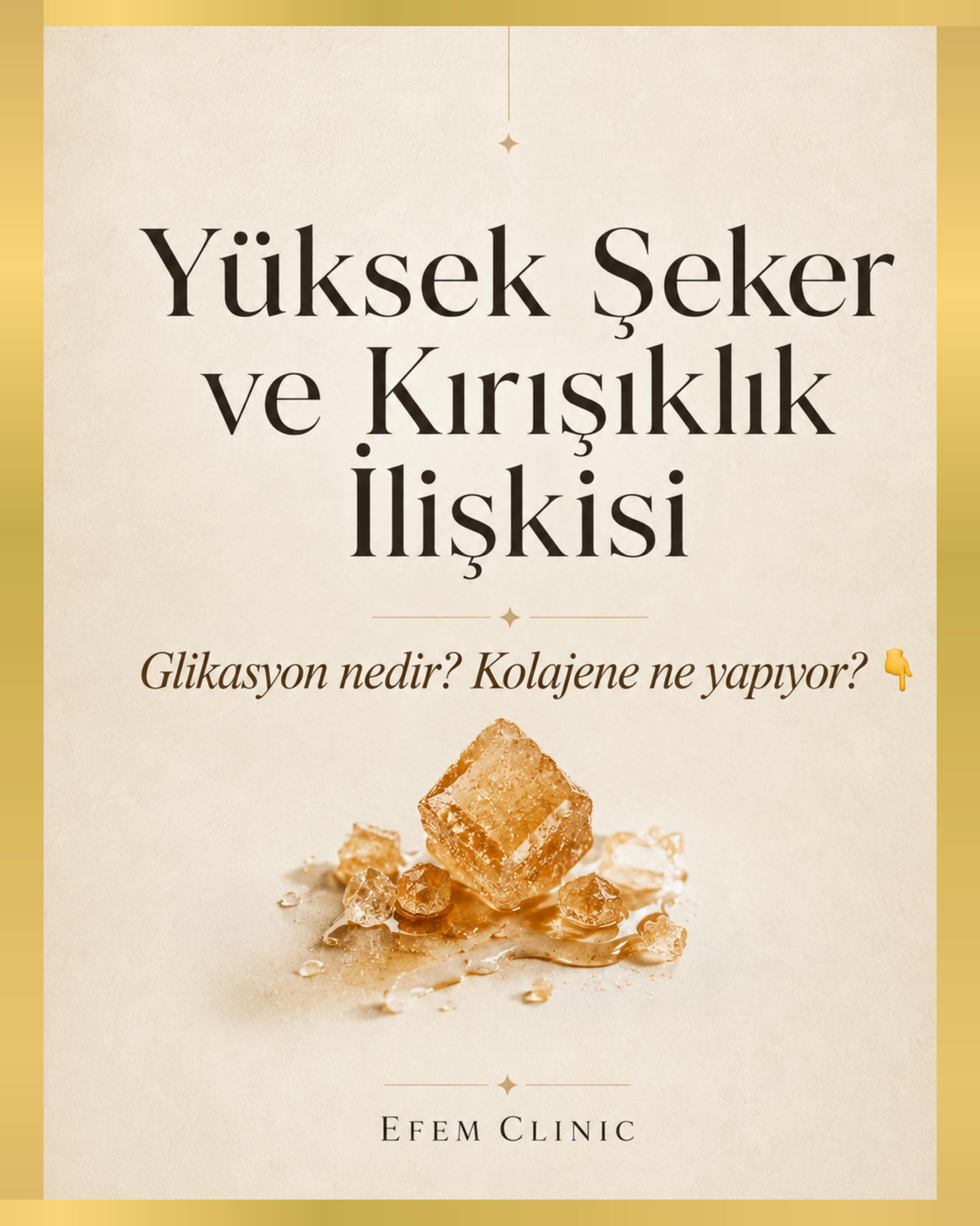 Şeker sadece tartıyı değil, cildinizi de etkileyebilir. Kan şekerinin sık sık yükselmesiyle birlikte glikasyon adı verilen sü