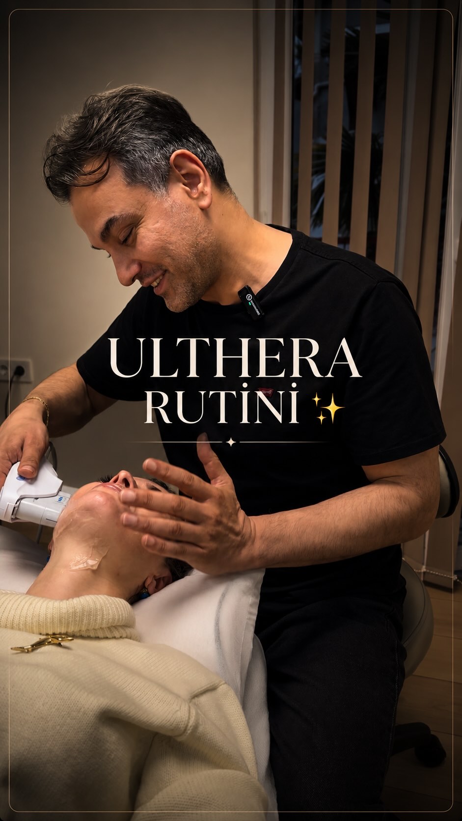 Doğum günü öncesi Ulthera rutini ✨ Ulthera ile yüz hatları daha toparlanmış, daha belirgin ve daha dinlenmiş bir görünüme kav
