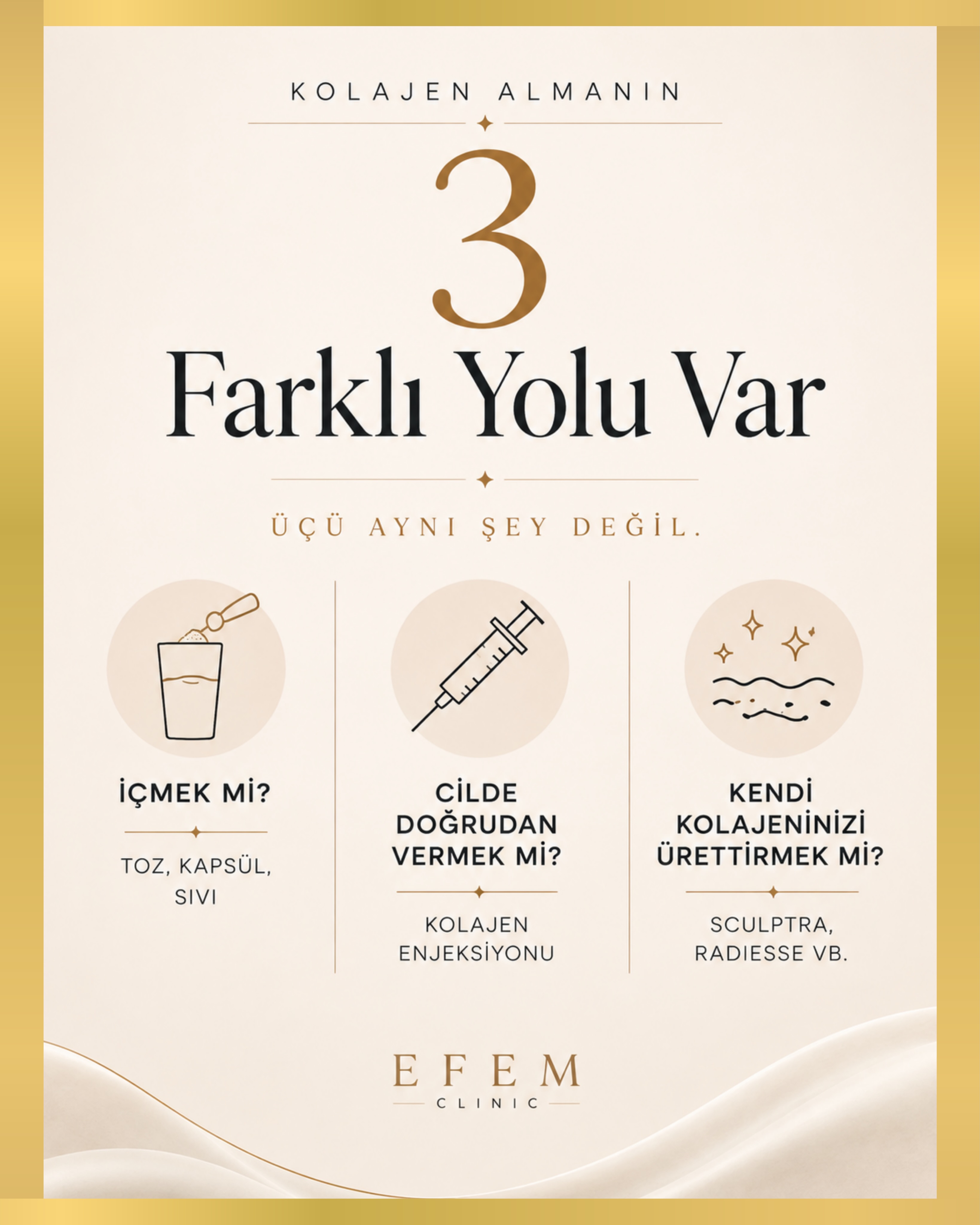 Kolajenden bahsederken aslında üç farklı mekanizmadan söz ediyoruz. Ağızdan alınan kolajen sindirim sisteminde peptit ve amin