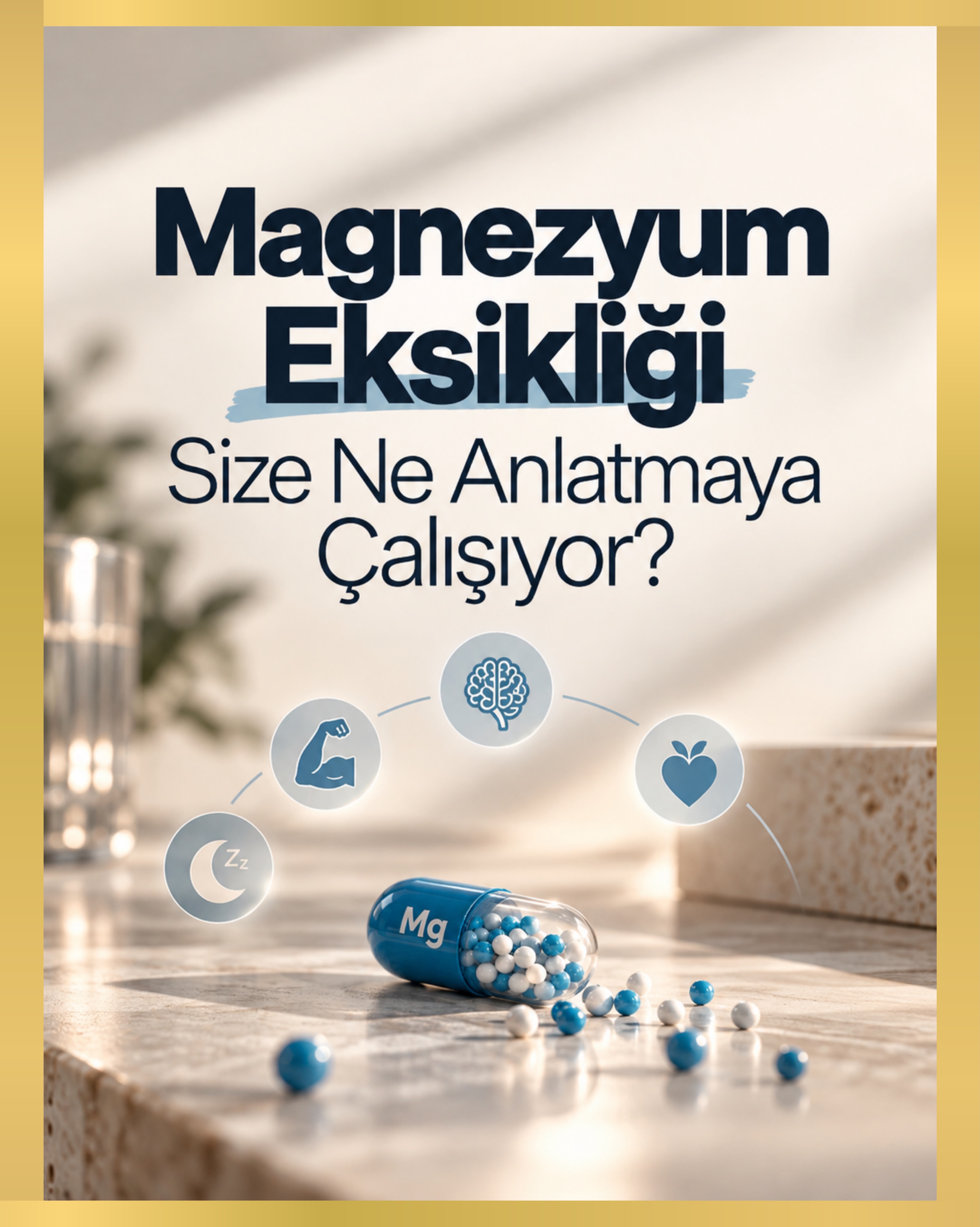 Magnezyum sadece kas kramplarıyla ilişkili bir mineral değil. Kas ve sinir sisteminden enerji üretimine, kemik sağlığından ka