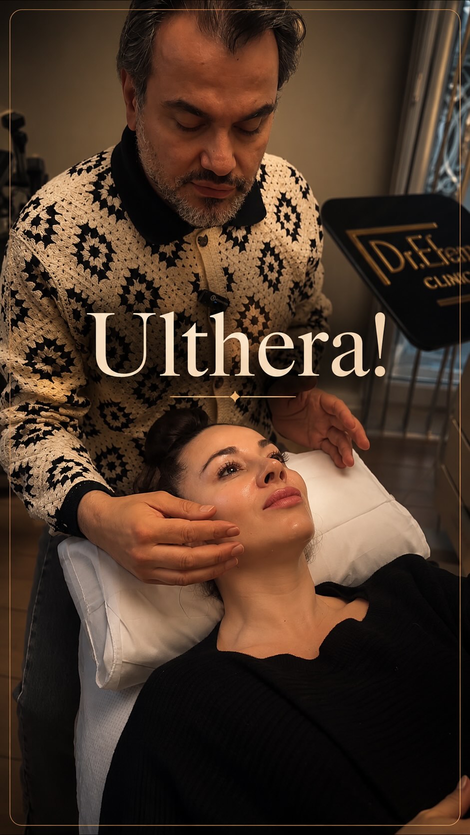 Ulthera ile yüzün yalnızca bir tarafına uygulama yaptığımızda ortaya çıkan fark! ✨ Yanak bölgesindeki toparlanma, nazolabial 